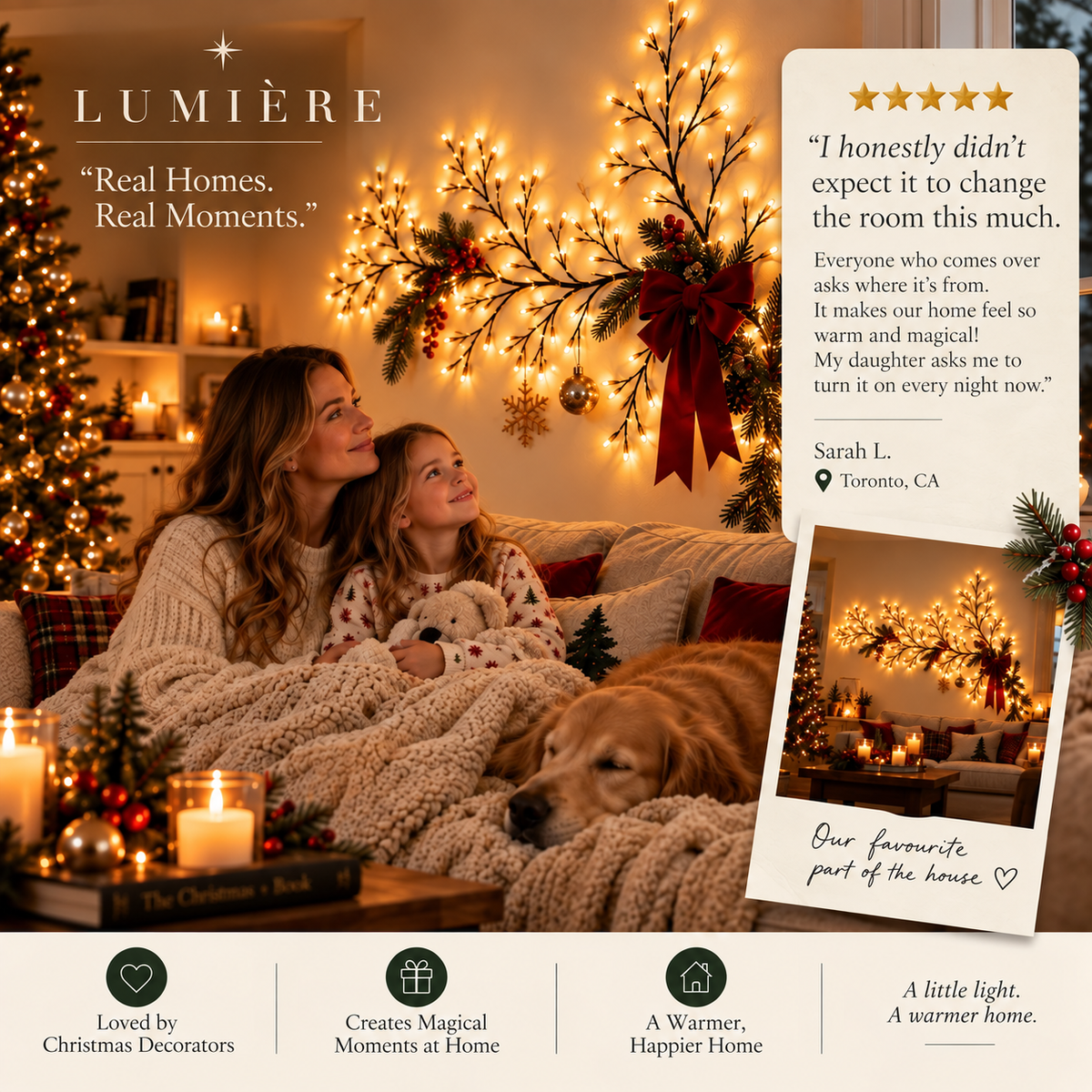 Christmas Wall Light for Cozy Homes